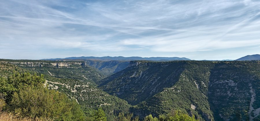 File:View from D25 - Saint-Maurice-Navacelles, France - July 14, 2024.jpg
