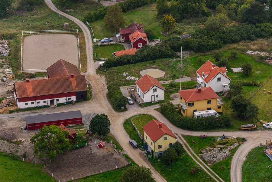 Edificio a Färentuna su Färingsö