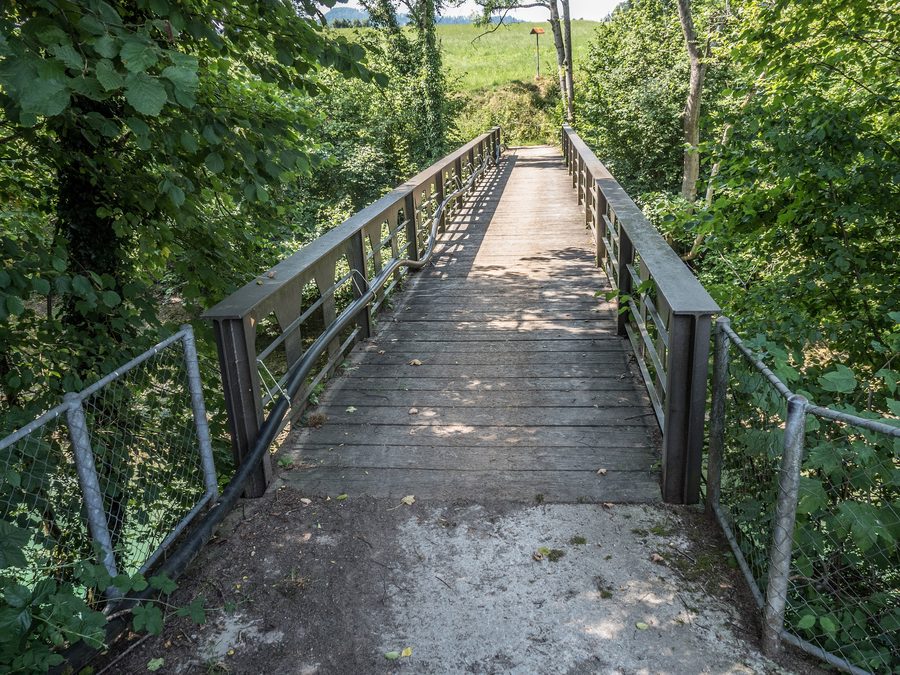 Michelauweg-Fußgängerbrücke über die Thur in Bütschwil-Ganterschwil im Kanton St. Gallen