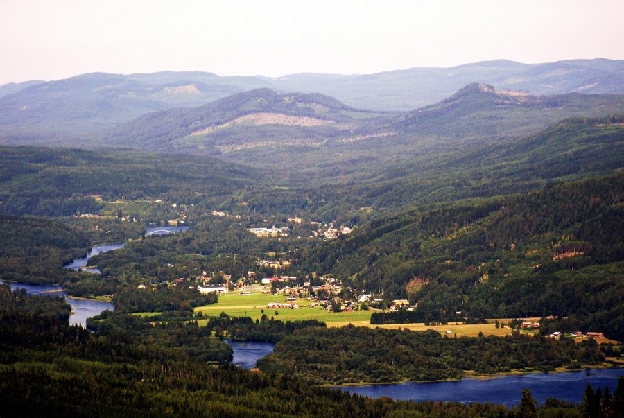 Vista su Sysslebäck da Branäsberget