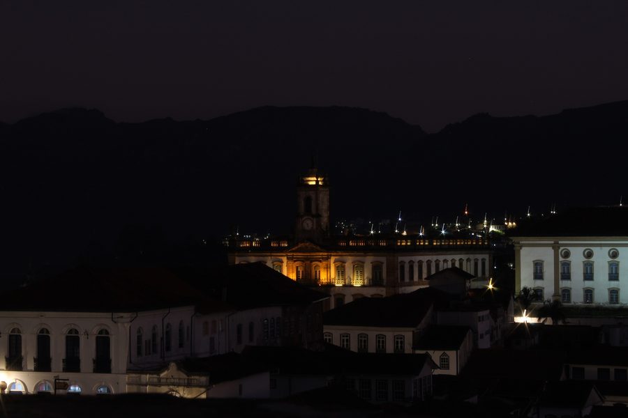 Edificio di epoca coloniale a Ouro Preto, Minas Gerais.