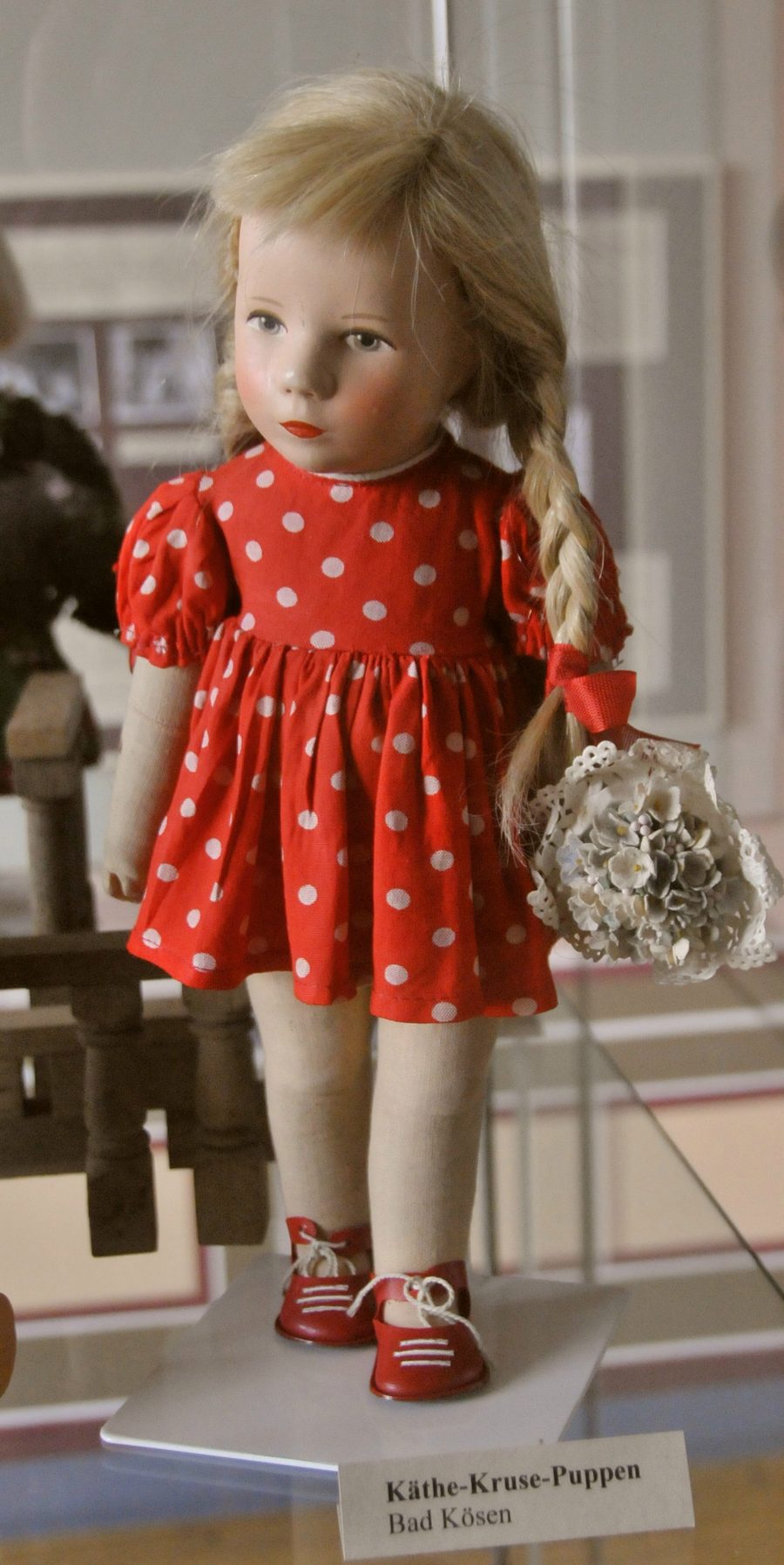 Bambola Käthe Kruse nel museo delle bambole del castello di Tenneberg