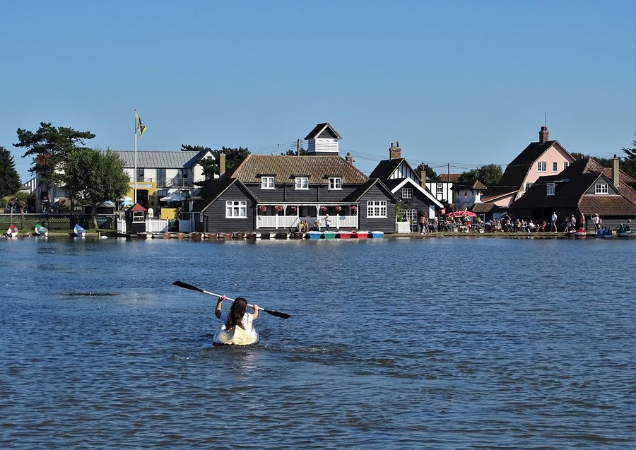 Canoisti sul Thorpeness Meare