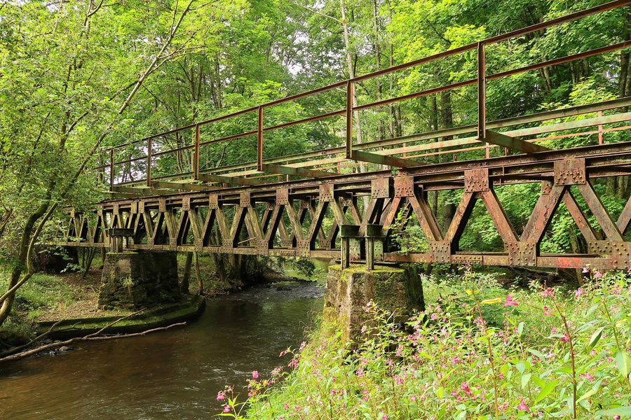 Ponte sulla Prims presso Wadern-Dagstuhl della dismessa Primstalbahn