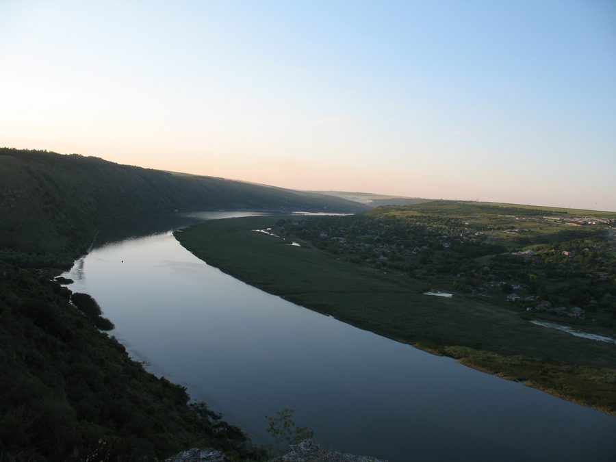 Dnjestr nahe Țipova im Rajon Rezina, Moldawien