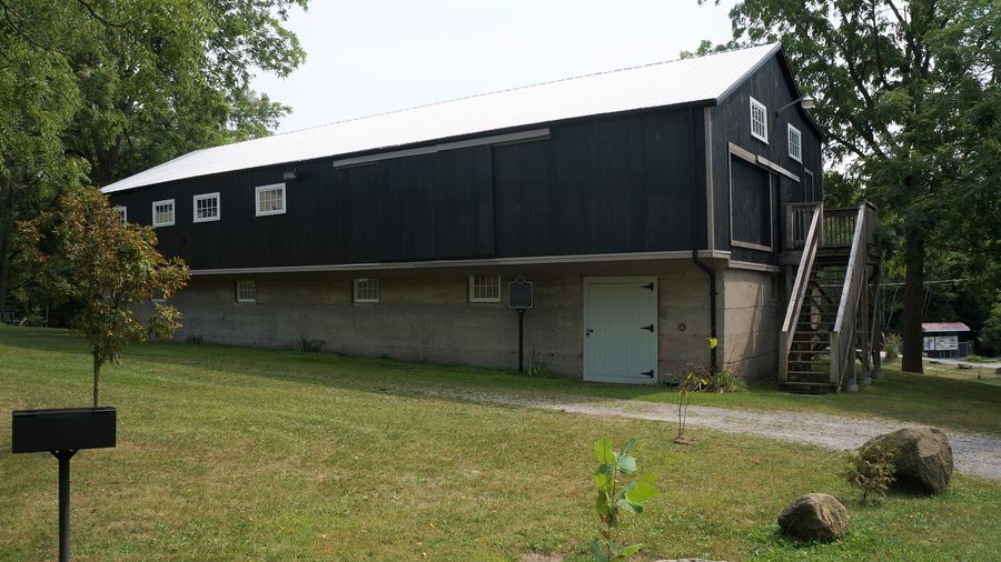Historische Sägemühle im Quance Park in Delhi, Ontario