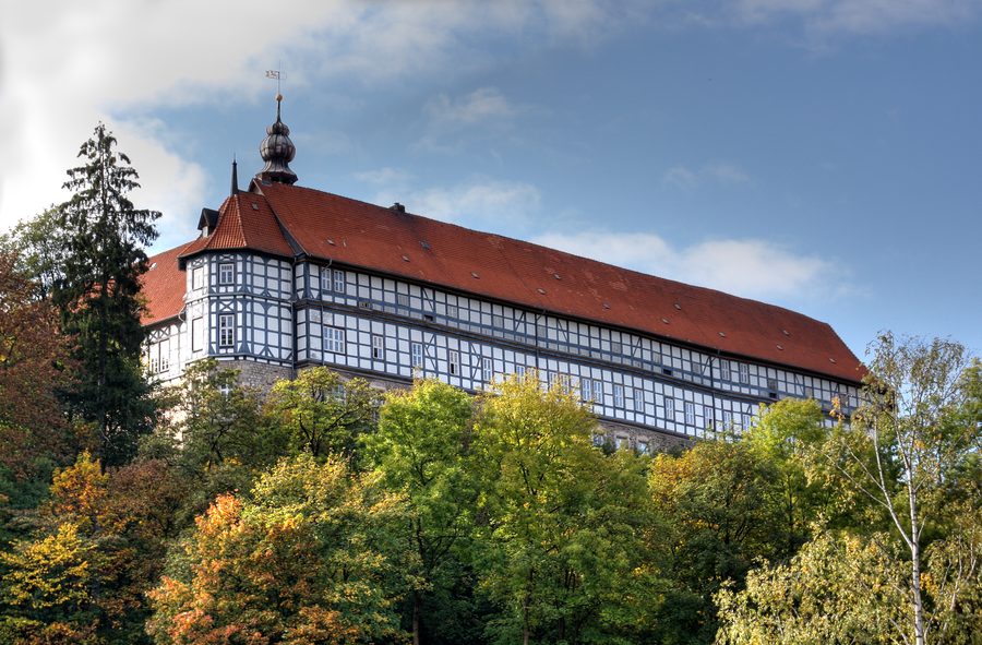 Castello di Herzberg a Herzberg am Harz, visto da est