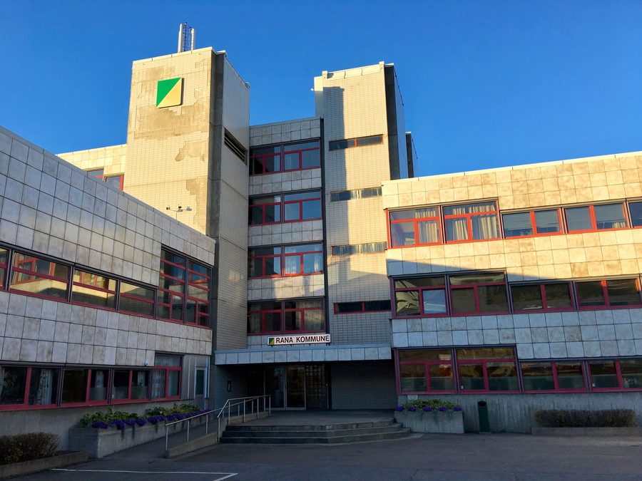 Municipio del comune di Rana in Rådhusplassen a Mo i Rana