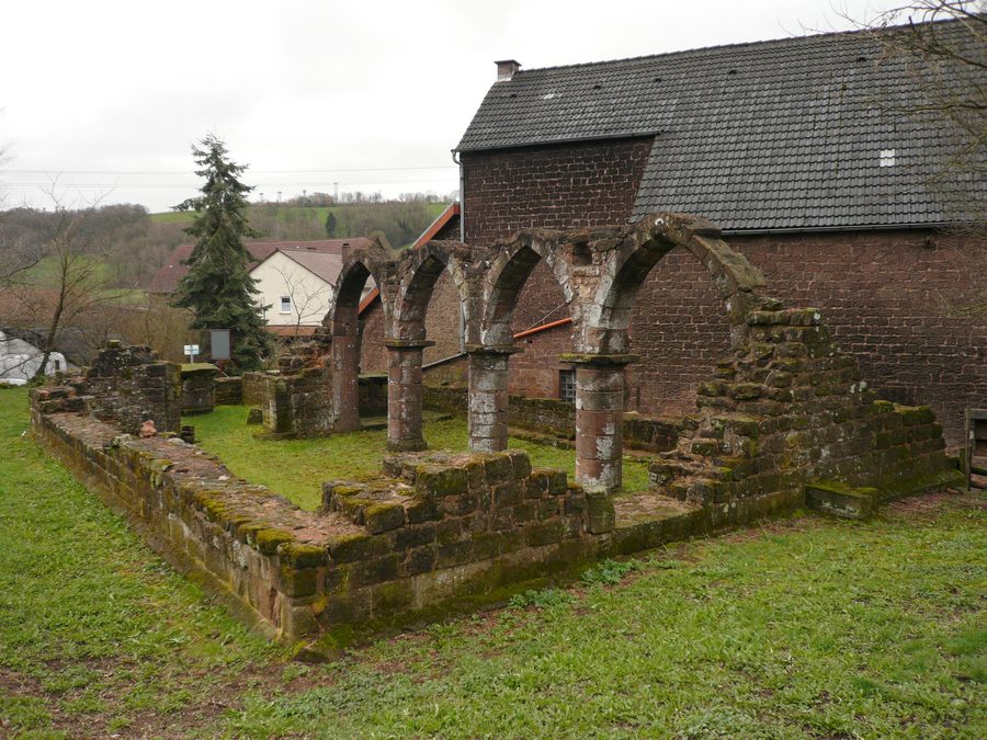 Remains of the medieval Verenakapelle in Mittelbrunn, Palatinate