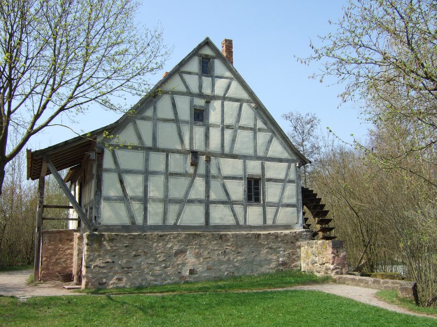 Mulino Flederich ricostruito nel museo all’aperto di Bad Windsheim