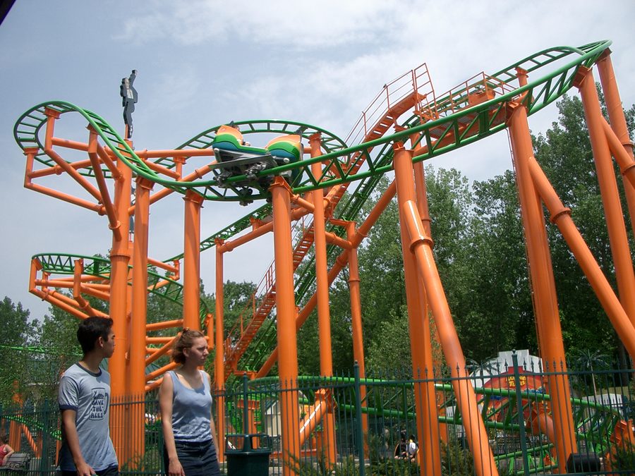 Montagna russa Pandemonium a Six Flags New England