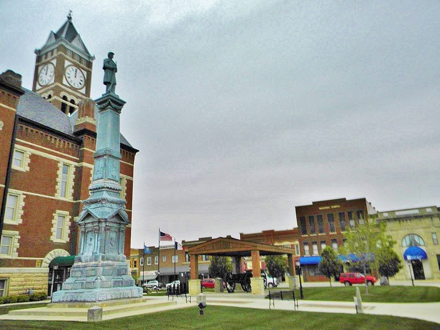 Quartiere storico nel centro di Eldora, Iowa
