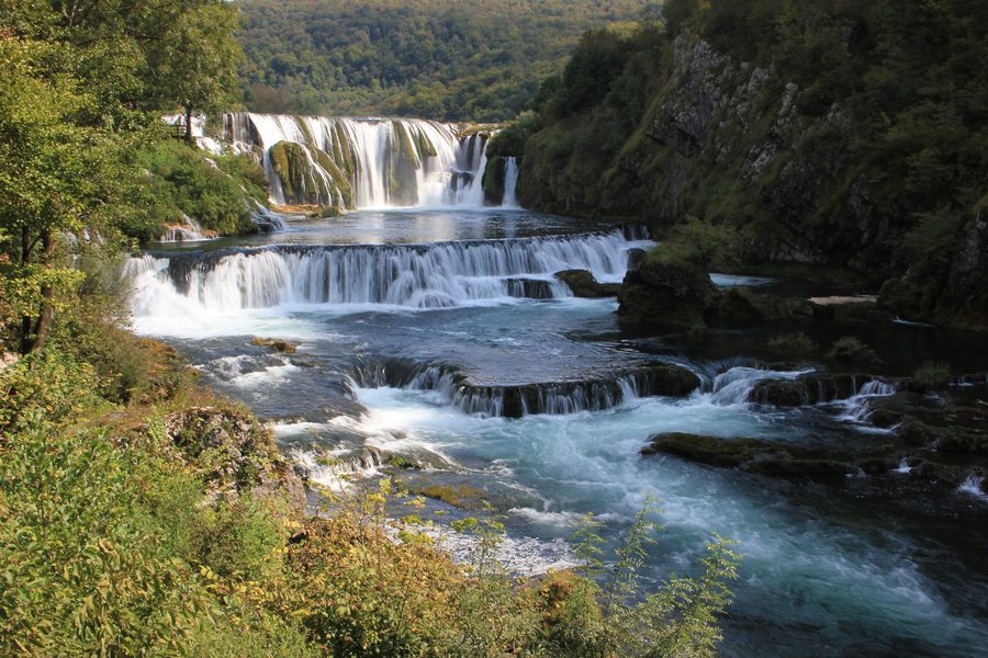 Štrbački buk nel Parco nazionale della Una in Bosnia ed Erzegovina