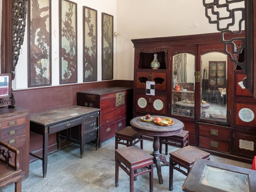 Veduta urbana del distretto di Nankai a Tianjin