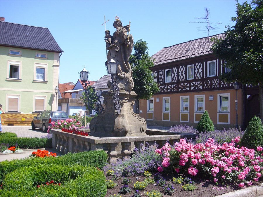 Rattelsdorf in Oberfranken im Tal der Itz
