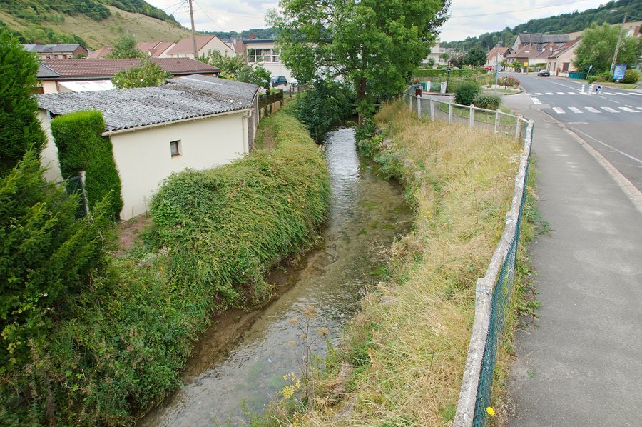 File:La rivière Aubette route de Lyons-la-Forêt à Saint-Léger-du-Bourg-Denis.jpg