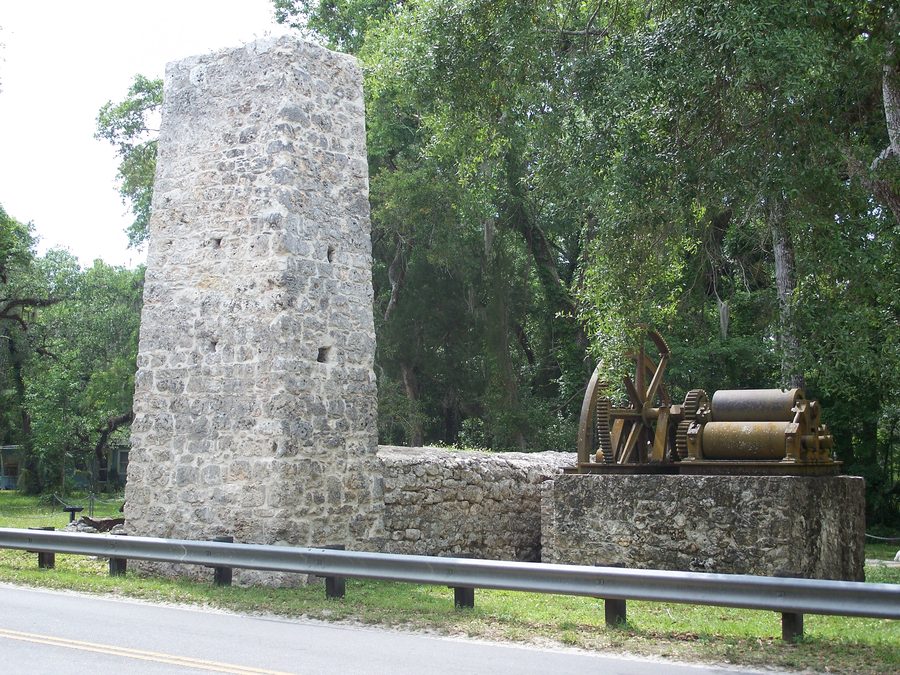 Rovine dello Yulee Sugar Mill a Homosassa, Florida