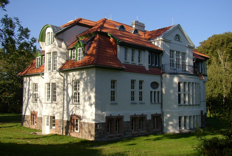 Restauriertes Herrenhaus in Stubbendorf, Mecklenburg-Vorpommern