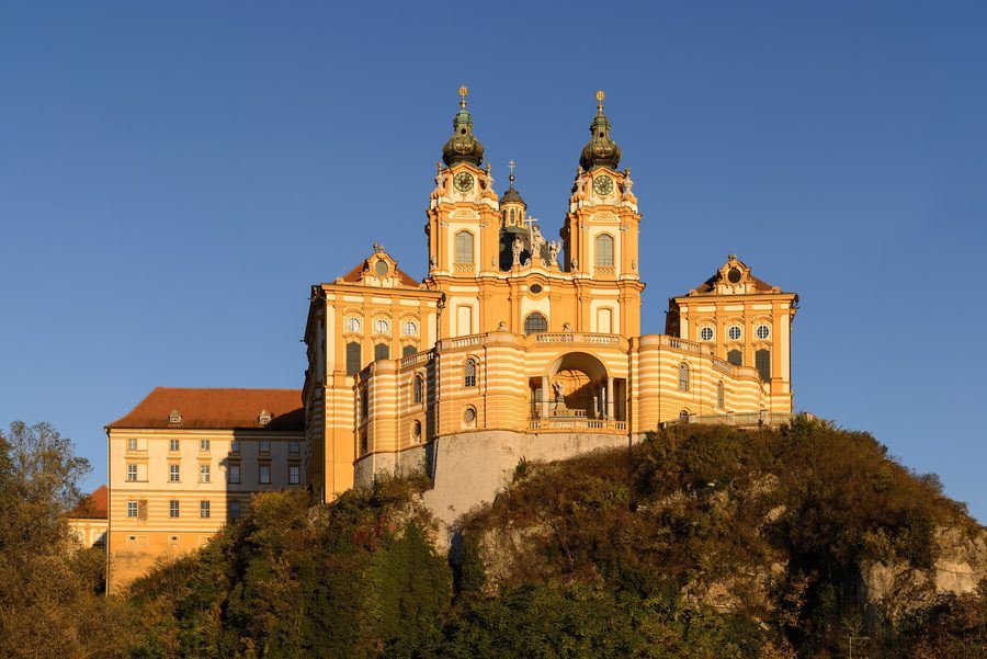 Abbazia di Melk da ovest