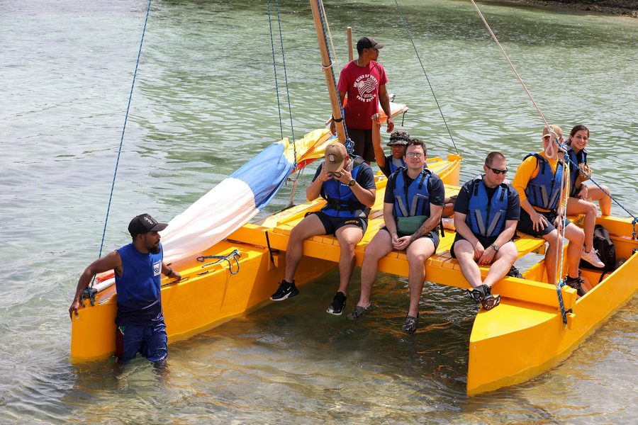 Canoe tradizionali nelle Isole Marshall