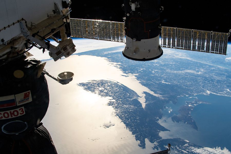 Coste orientali del Canada e degli USA dallo spazio