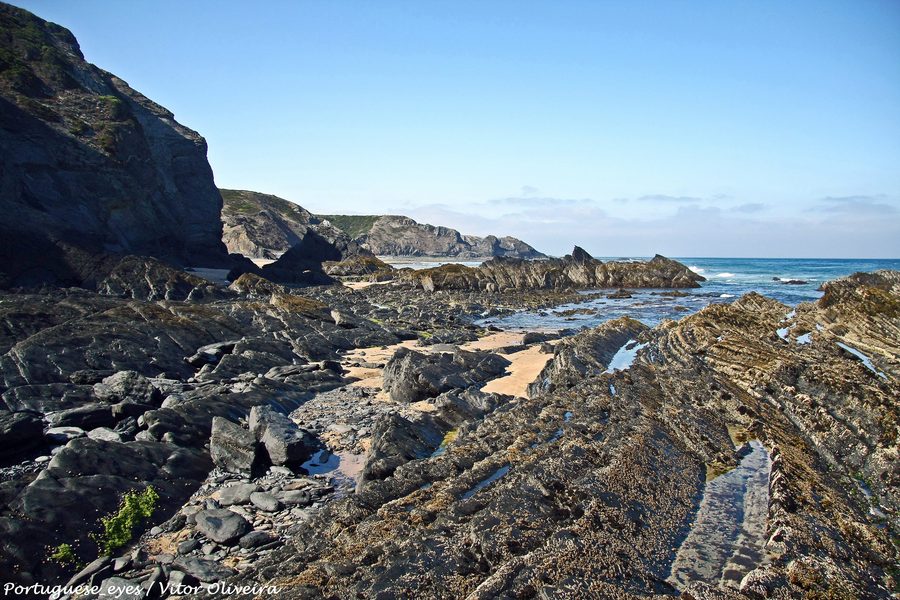 Praia de Vale dos Homens sulla costa atlantica portoghese