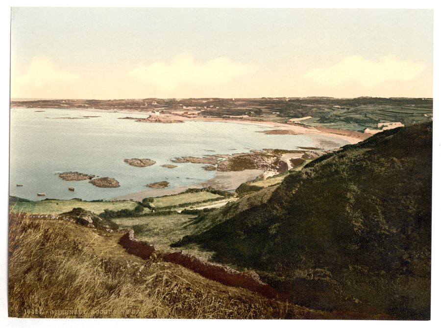 Rocquaine Bay sulla costa occidentale di Guernsey