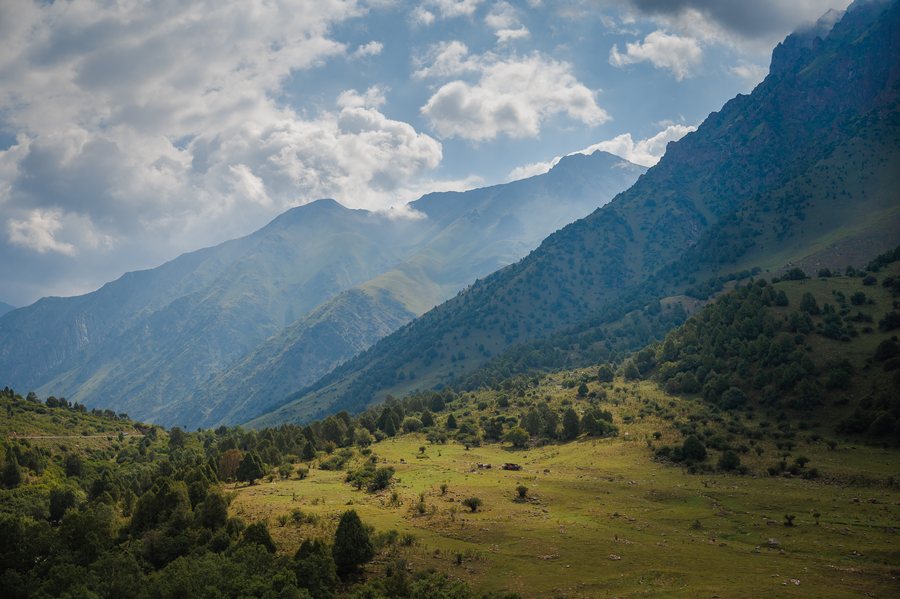 View from the road at Chychkan Pass