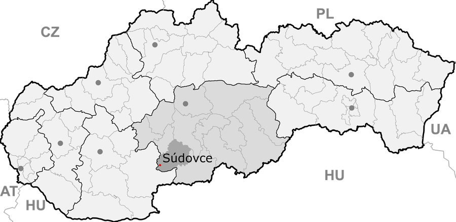 File:Okres Krupina - Sudovce (mapa).png