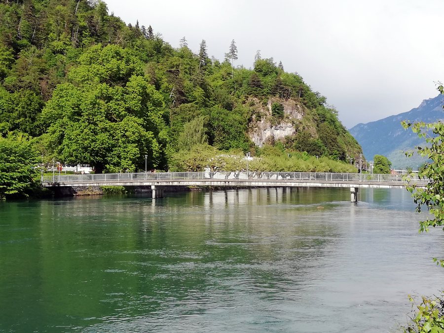 CH-BE-Interlaken-Strandbad-Brücke bridge