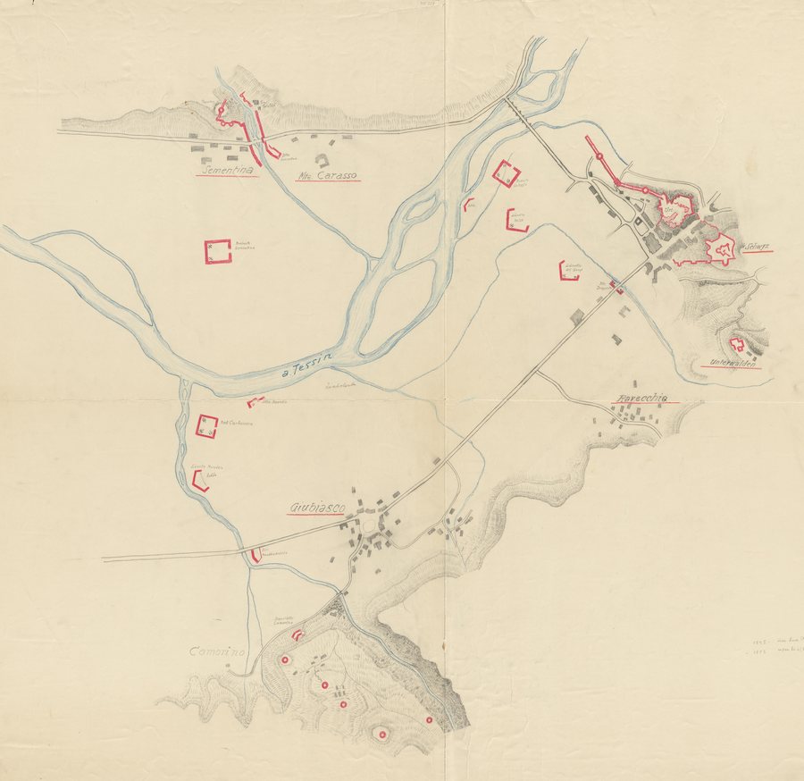 File:Befestigungen in Sementina, Giubiasco und Bellinzona um 1900.jpg