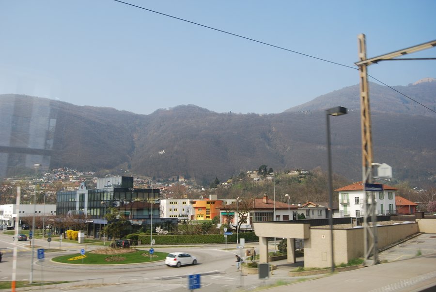 Trainstation Lamone-Cadempino, canton of Ticino, Switzerland