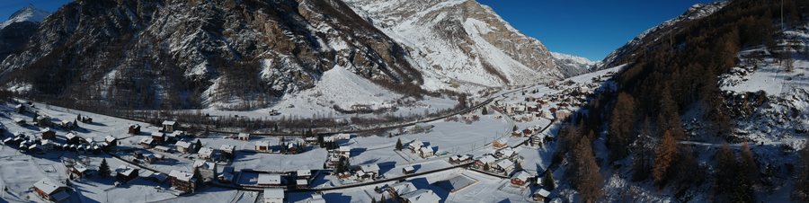 Randa aerial 180 panorama