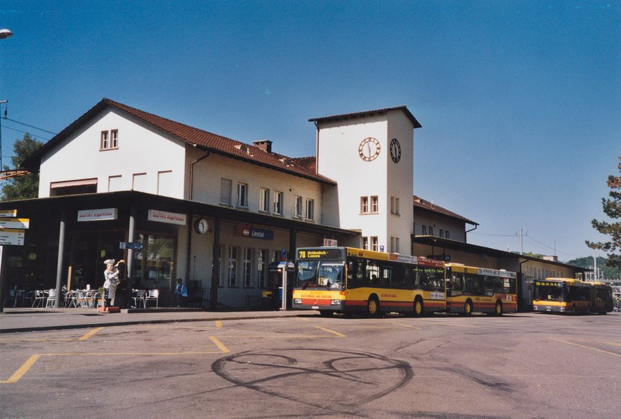 Liestal railway station building, street side