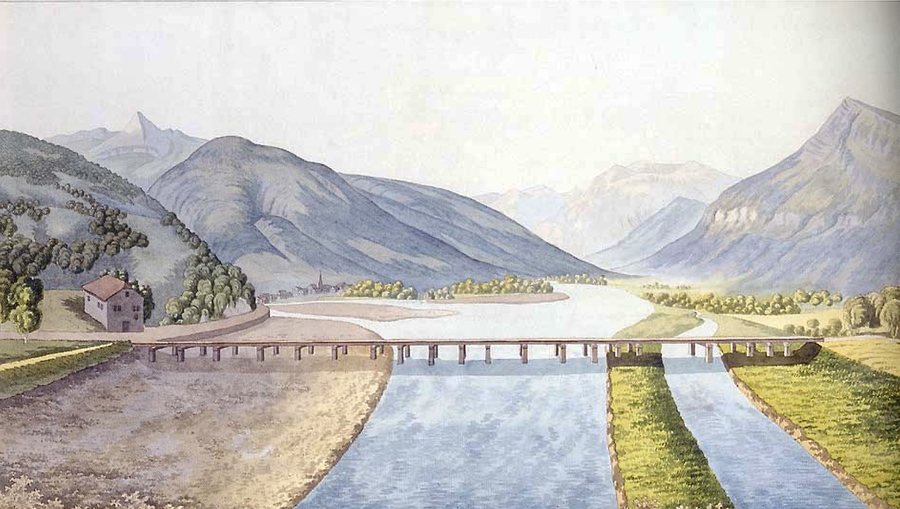 File:Johann Konrad Escher Steg zwischen Näfels und Mollis.jpg