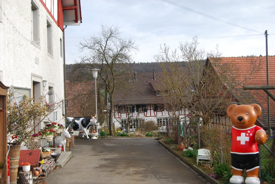 Timber framing houses at Schleinikon, canton of Zürich, Switzerland